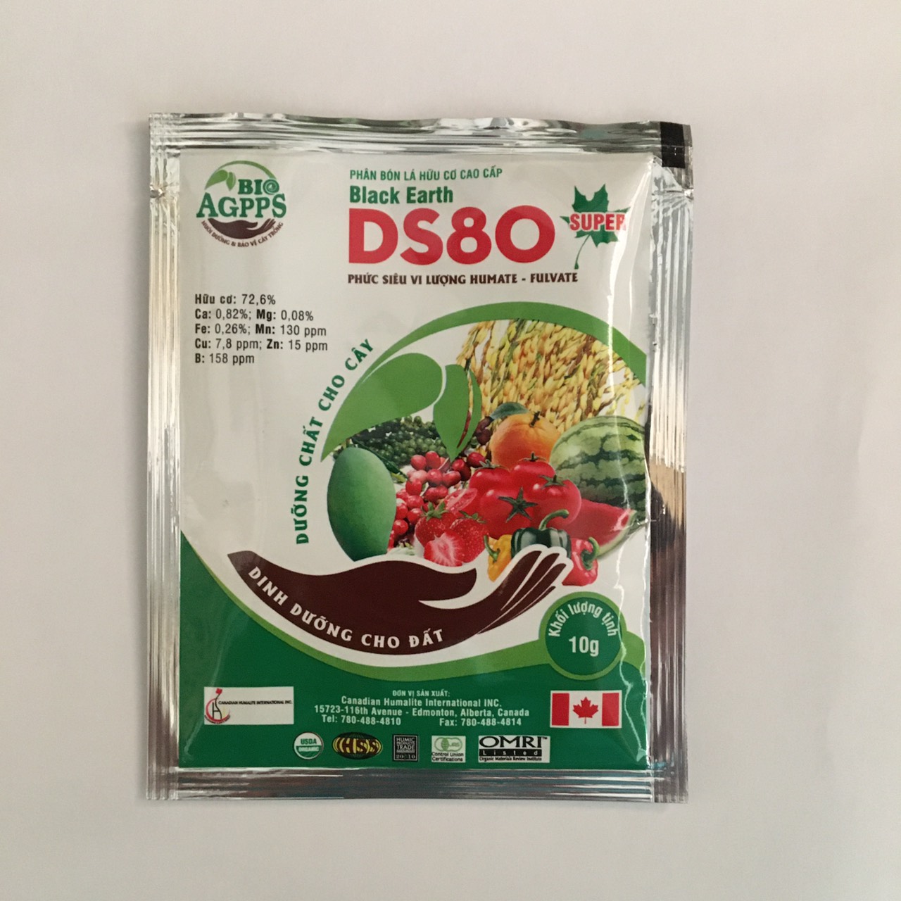 Black Earth DS80 - PHÂN BÓN LÁ HỮU CƠ CAO CẤP DS80