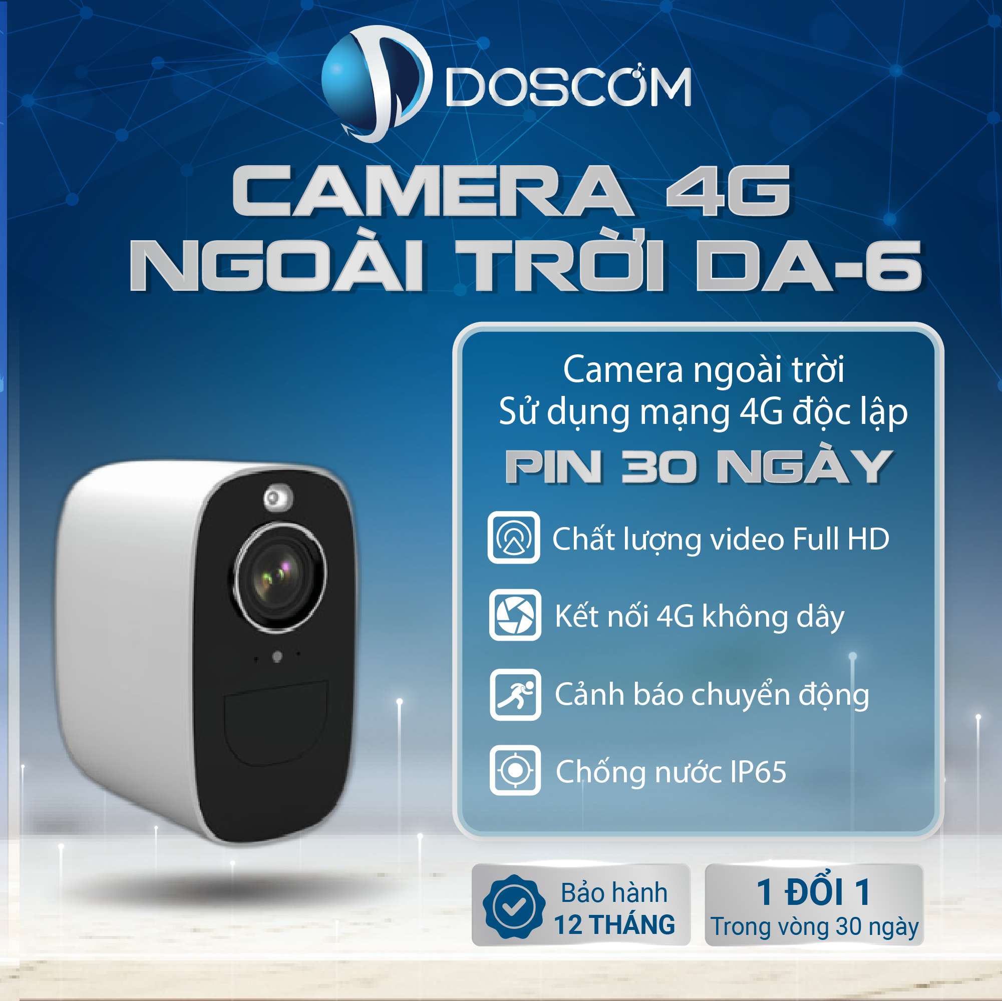 DA 6 Camera giám sát sử dụng sim 4G