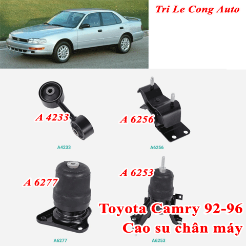 Toyota đời 93 94 95 Cao su Chân máy Camry 92-96 đệm trước sau trái phải số 8 xe hơi ô tô động cơ 2.2 3.0 số sàn tự động