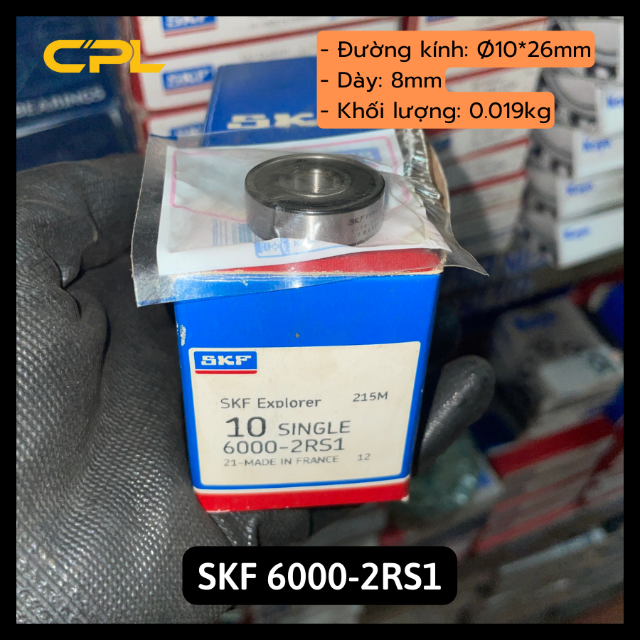 Vòng bi bạc đạn skf 6000 2rs1 - phụ tùng ô tô