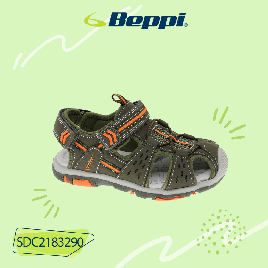 Dép sandal bít mũi bé trai beppi sdc218329