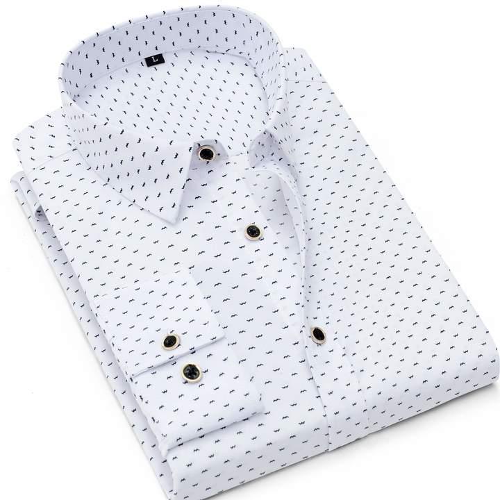 Áo sơ mi nam dài tay chấm bi trẻ trung lịch lãm