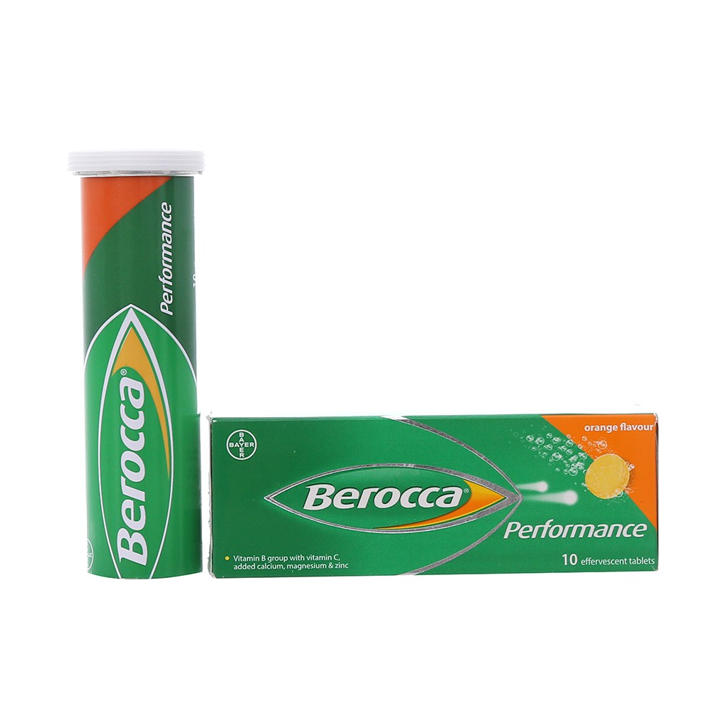 Viên sủi bổ sung vitamin khoáng chất Berocca Performance 10 viên