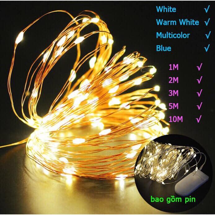 Dây đèn Fairy Light đom đóm 5m chạy pin ( Tặng Kèm Pin)