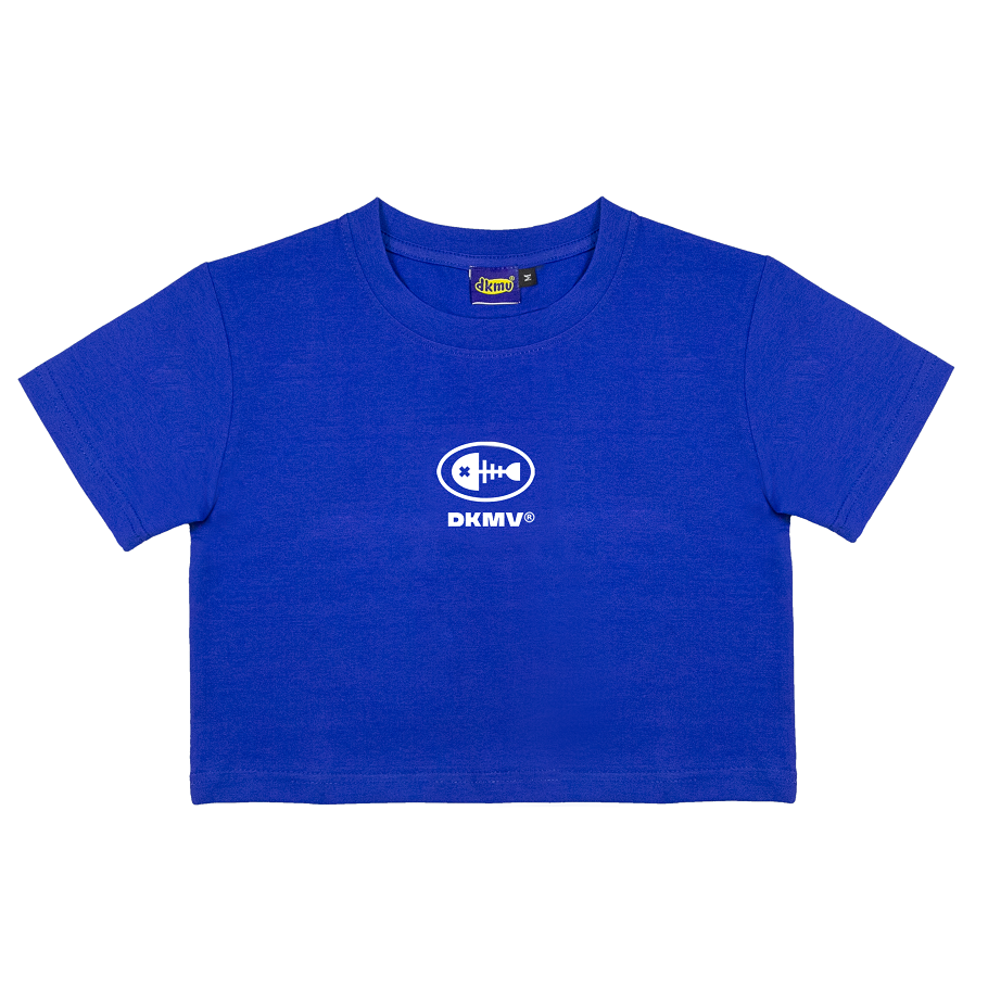 Dkmv áo croptop tặng kèm tone màu xanh | dkmv croptop basic-blue