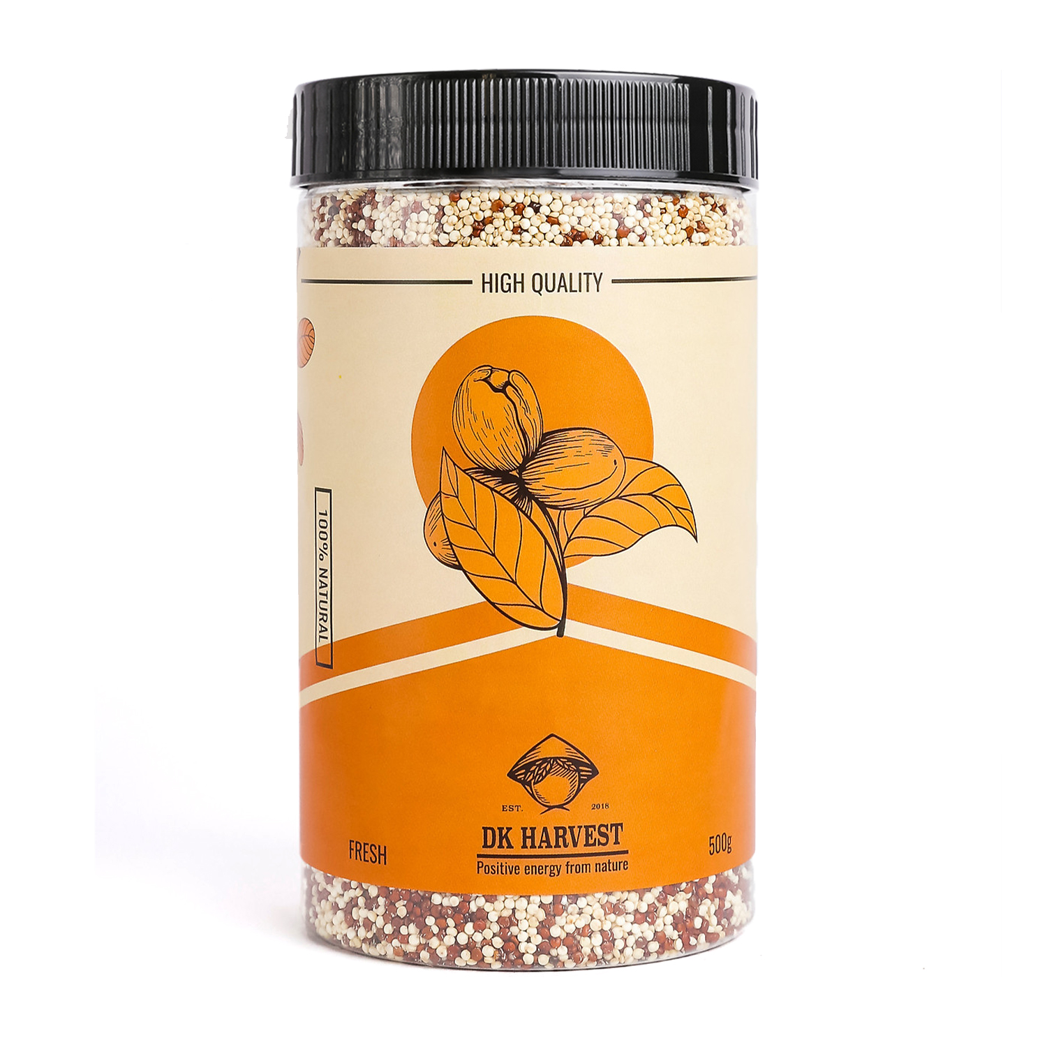 Hạt Diêm Mạch 3 Màu DK Harvest nhập khẩu Úc - Hộp 500g - diêm mạch đỏ, diêm mạch trắng, diêm mạch đen, mix quinoa, hạt diêm mạch úc