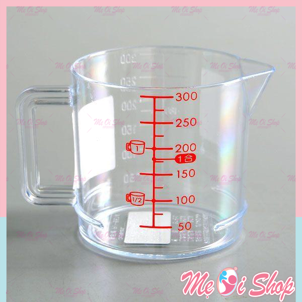 Cốc đong chia vạch đa năng 300ml INOMATA Nhật Bản dùng để đo. đong định lượng thực phẩm dạng lỏng