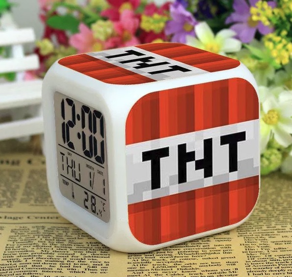 Đồng hồ báo thức Minecraft TNT