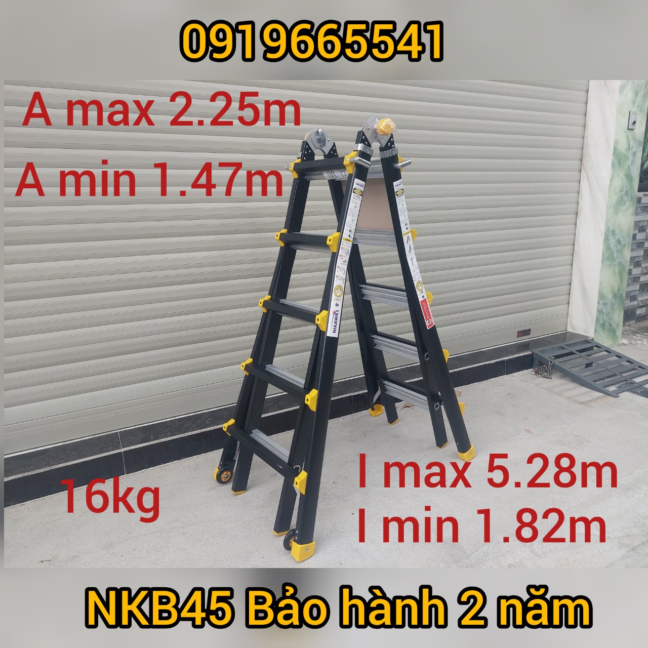 Thang nhôm gấp đa năng Nikawa NKB-45