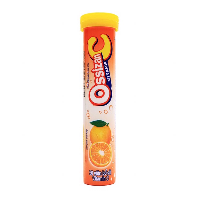Combo 3 tuýp viên sủi bổ sung vitamin ossizan c - tuýp 20 viên