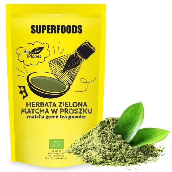 Bột matcha trà xanh hữu cơ Bio Planet 100g
