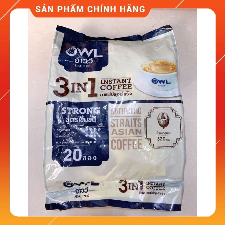 Cà phê sữa owl 3in1 này nổi tiếng hàng thái lan