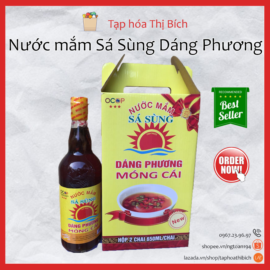 Nước Mắm Sá Sùng thơm ngon hảo hạng Nước Mắm Móng Cái