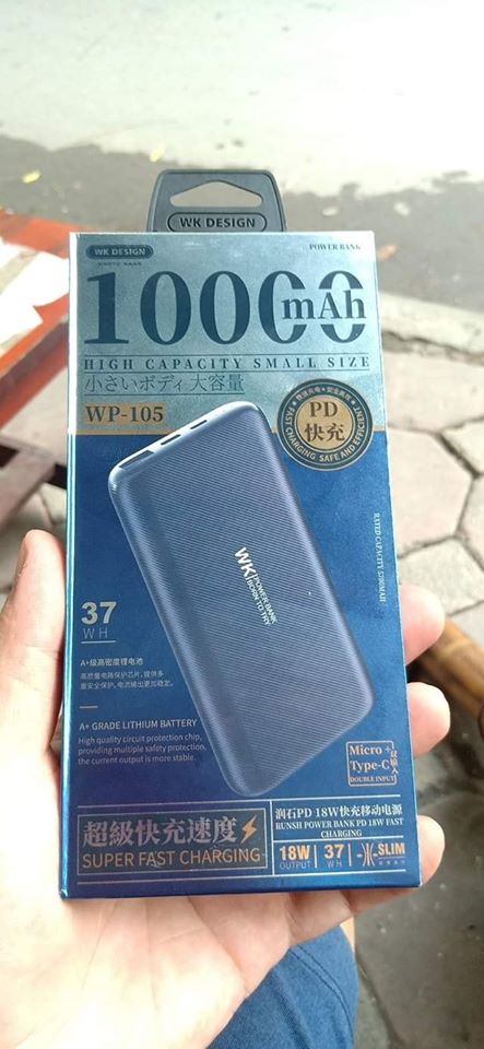 Sạc dự phòng wk 10.000 mah