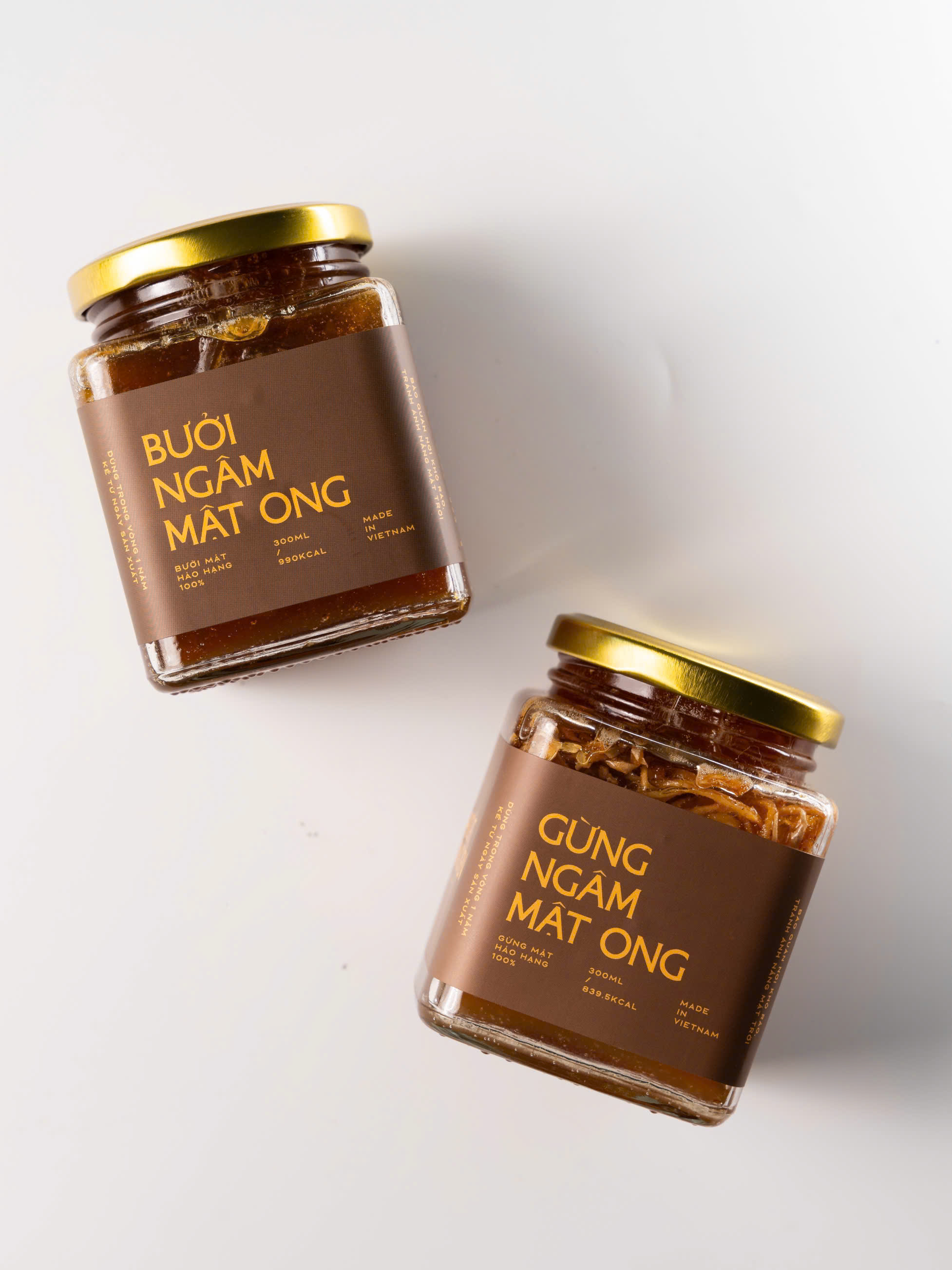[Combo] Gừng Ngâm Mật + Bưởi Ngâm Mật 300ML - Đại Cát Quang Yến