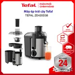 |HỎA TỐC 2H| Máy ép trái cây, máy ép hoa quả Tefal ZE420D38 -bảo hành 2 năm - dung tích 0.95L - 400W- 2 tốc độ nhồi - đường kính ống dẫn 60mm