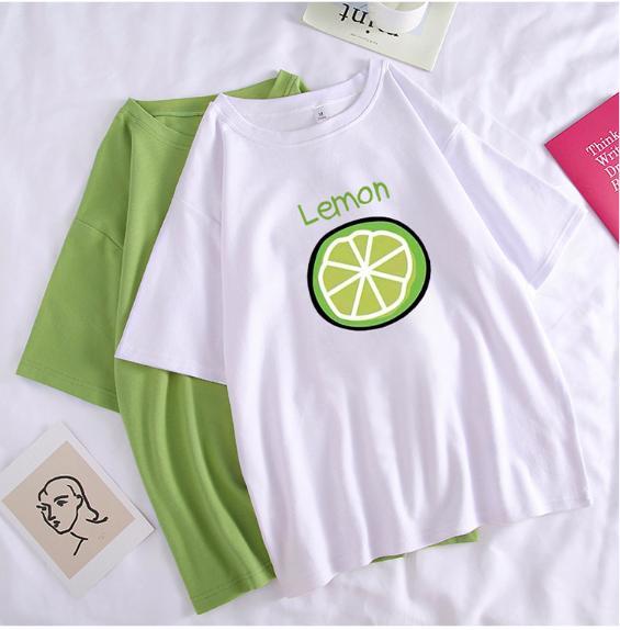 Áo Thun tay lỡ A023 CNV Trái bơ  form rộng freesize tới 70 kg phù hợp cho cả nam nữ