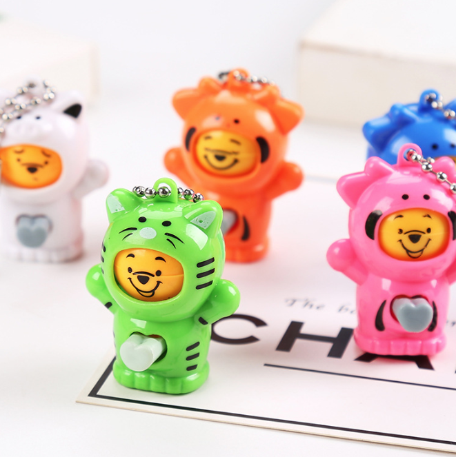 Móc Khóa Đồ Chơi Mặt Gấu Poor thay đổi cảm xúc