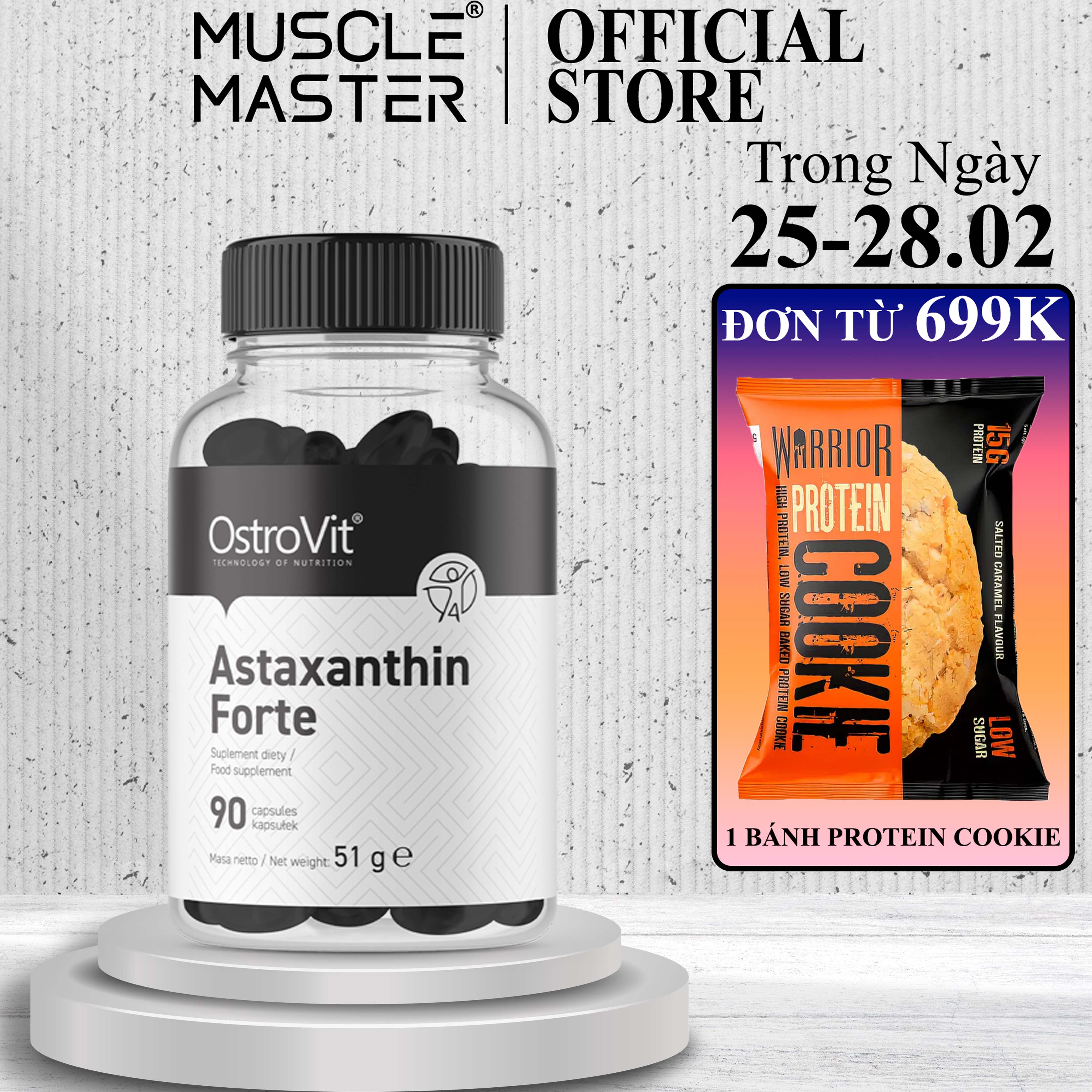 [HCM]Thực Phẩm Bổ Sung Ostrovit Astaxanthin 90 Viên