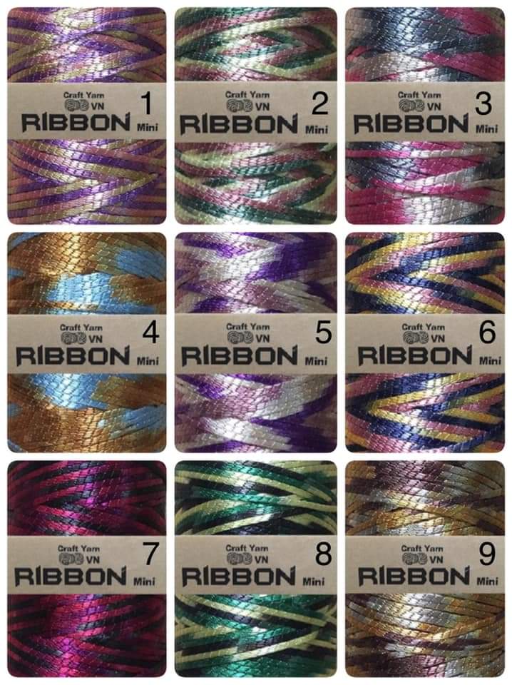 RIBBON MÀU LOANG 2MM