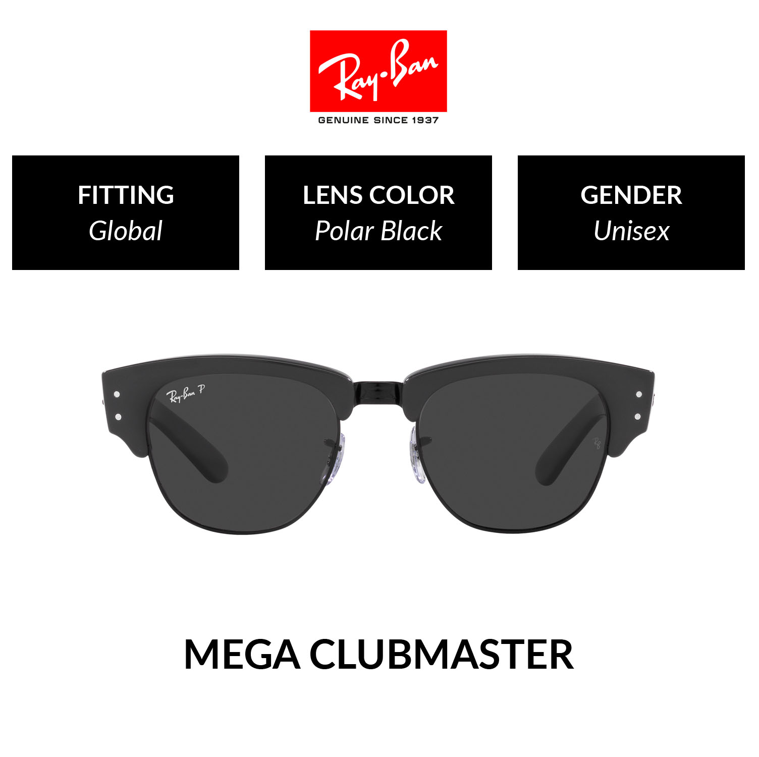 Mắt Kính Ray-Ban Clubmaster RB3016 W0365 Kính mát Size 51 Kính