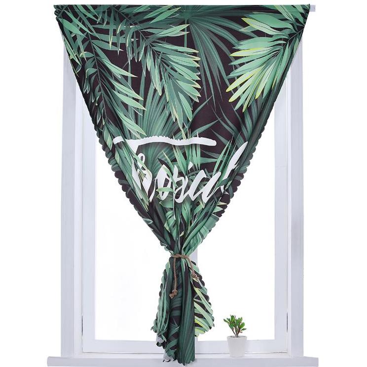 Rèm, Màn Cửa Sổ Chiếc Lá Tropical Trang Trí Nhà Cửa, Tranh Treo Tường