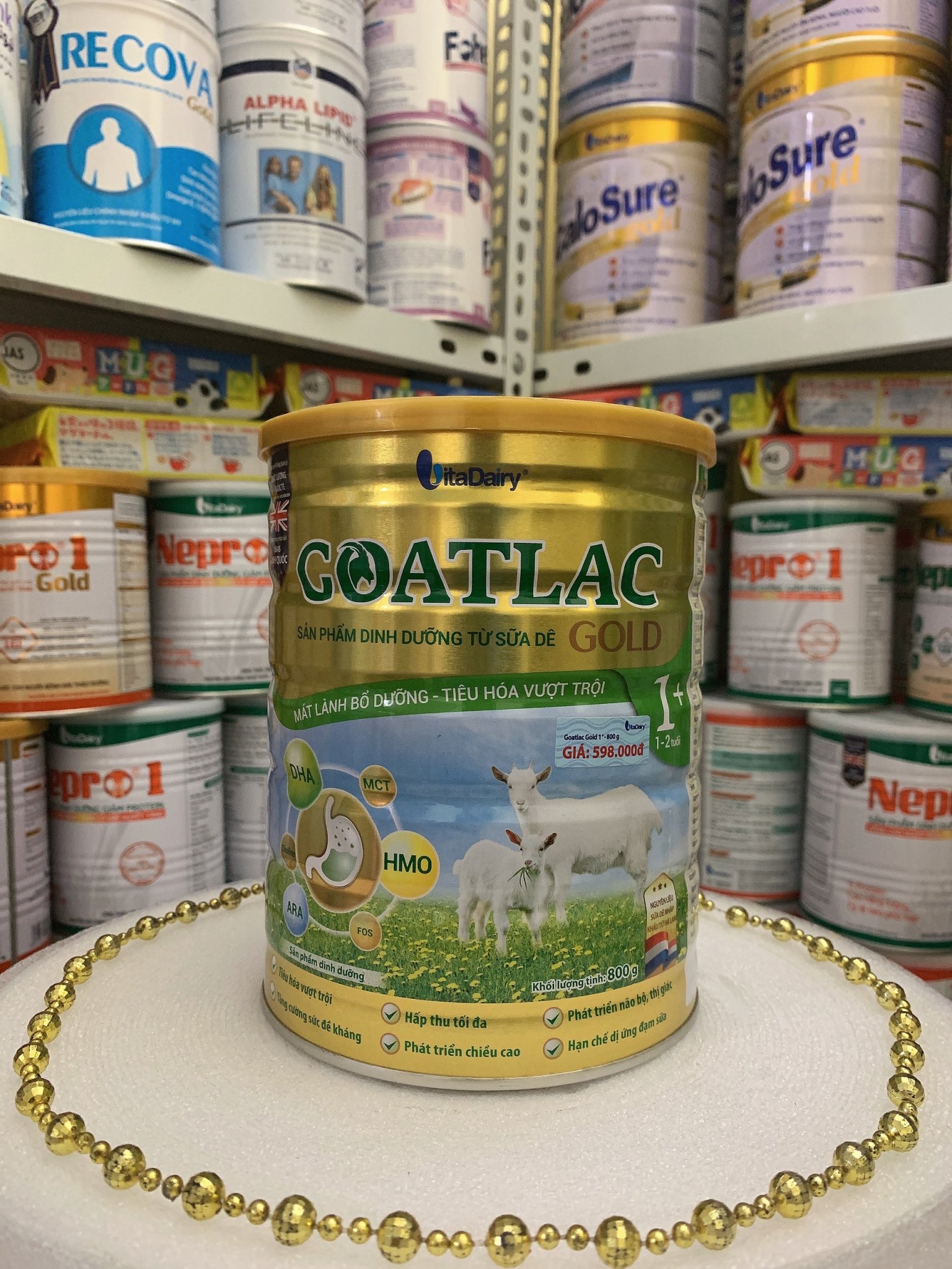 Sữa Dê Goatlac Gold 1 800g trẻ từ 1-2 tuổi