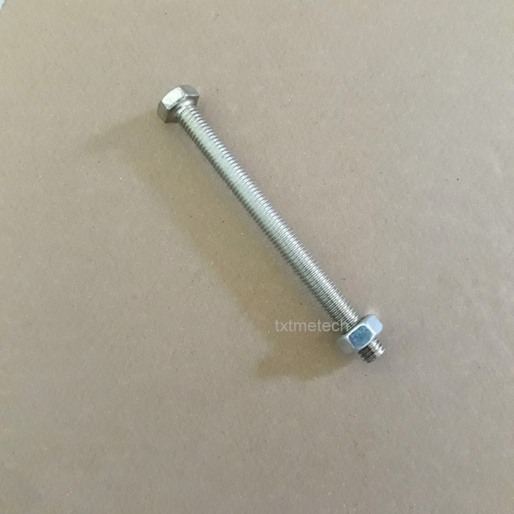 Bulong mạ kẽm m8x100- 10 bộ