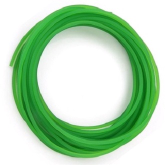 Dây đai tròn 2mm 3mm 4mm 6mm, dây curoa pu tròn màu xanh lá