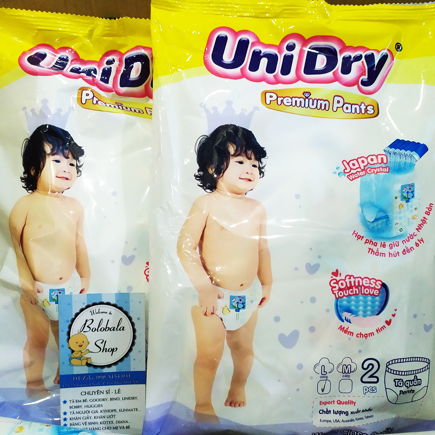 Set 100 miếng Tã Quần UniDry Premium cao cấp M100/L100/XL100/XXL100 hàng mẫu dùng thử