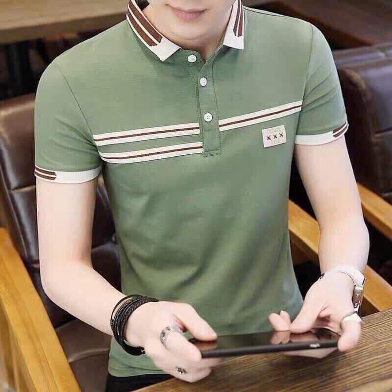 Áo thun nam tay ngắn có cổ cao cấp kiểu POLO 4 màu thiết kế đơn giản dễ phối đồ, vải thun cotton co giãn form dáng trẻ trung nam tính thời trang Menshopps P12