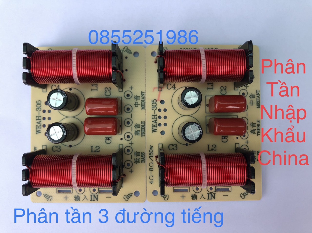 Bộ chia tần số loa âm thanh 3 chiều weah-305 mô-đun bộ lọc phân tần âm thanh hifi 150w - giá 1 cái