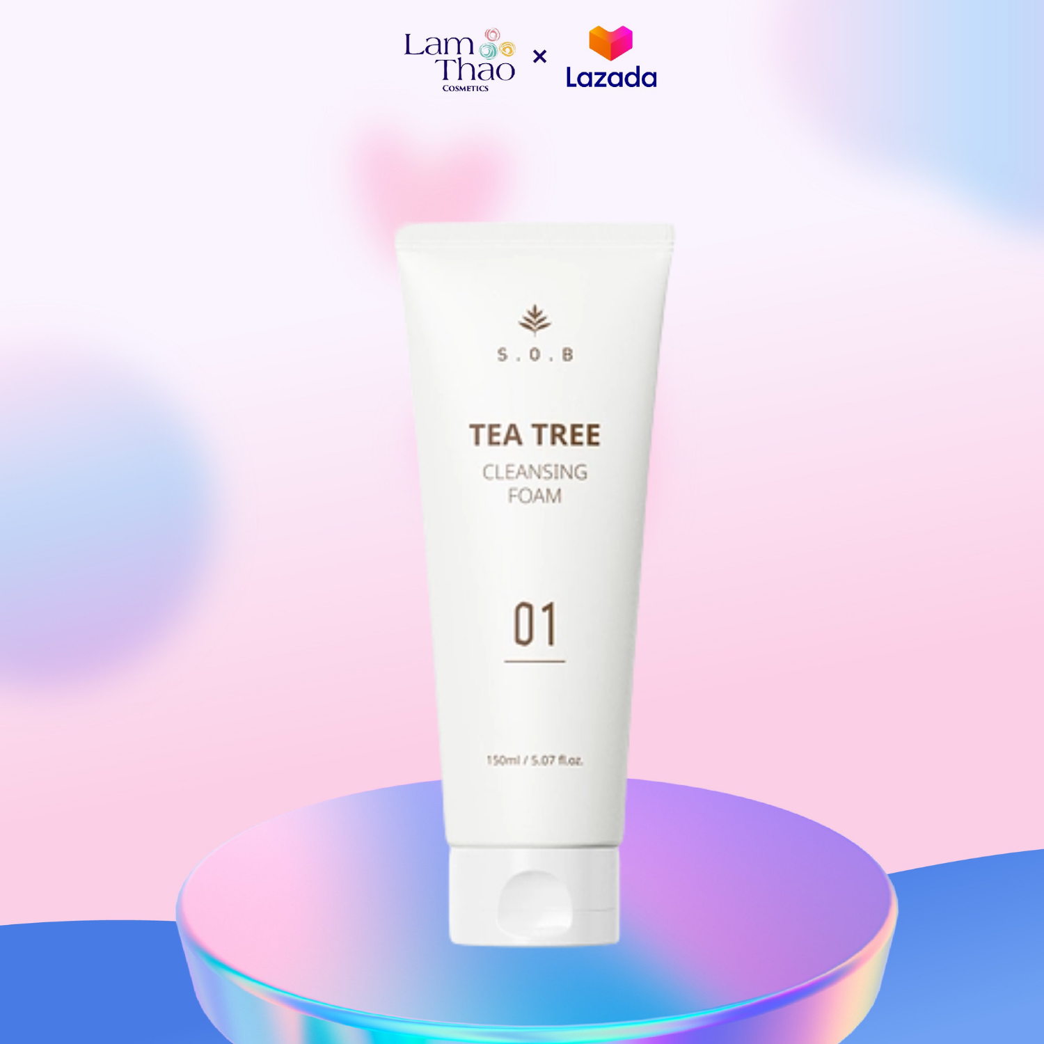 Sữa rửa mặt sạch sâu ngừa mụn s.o.b tea tree cleansing foam