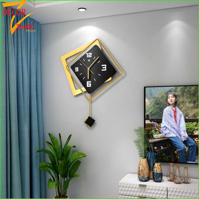 Đồng hồ treo tường phòng khách trang trí đẹp độc lạ - dc020