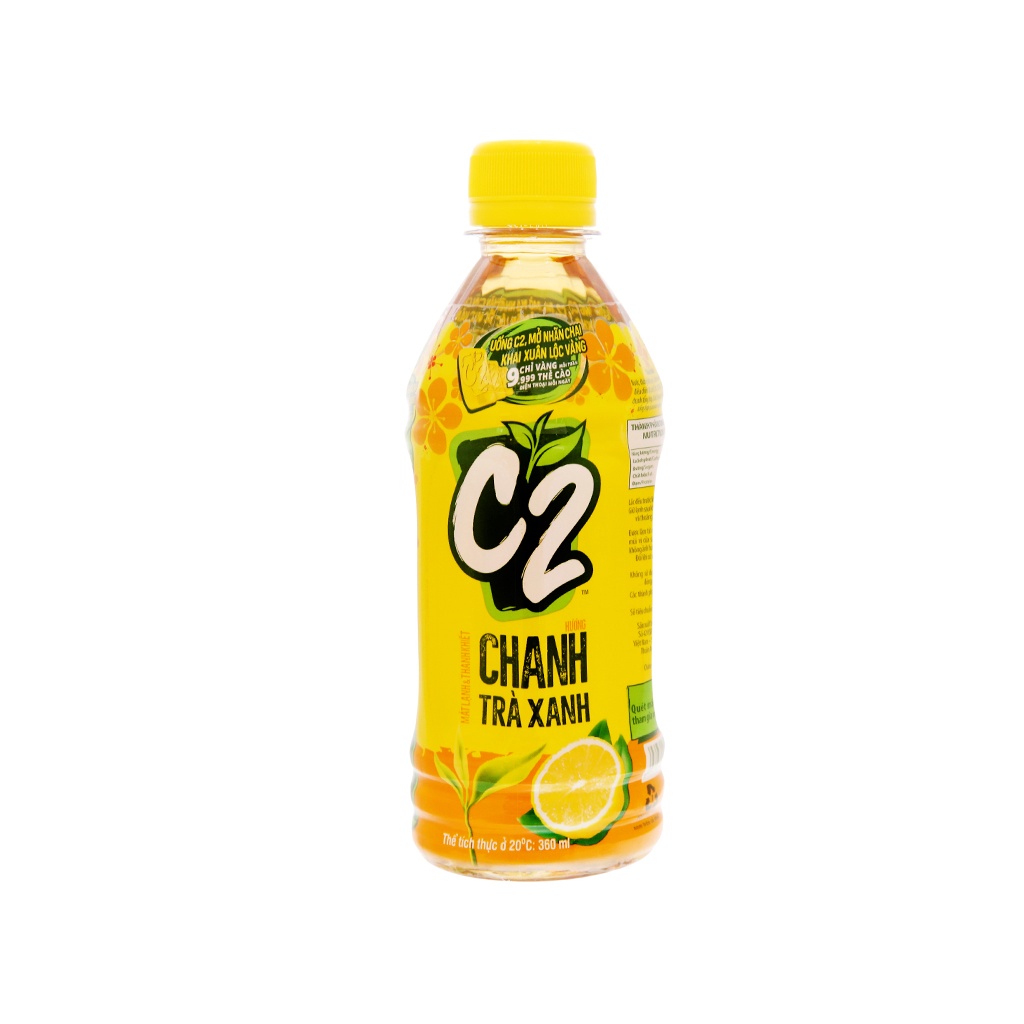 Trà xanh C2 hương chanh 360ml