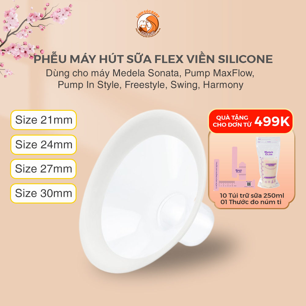 Phễu máy hút sữa Flex cho máy Pump In Style, Sonata, Swing, Freestyle, Harmony