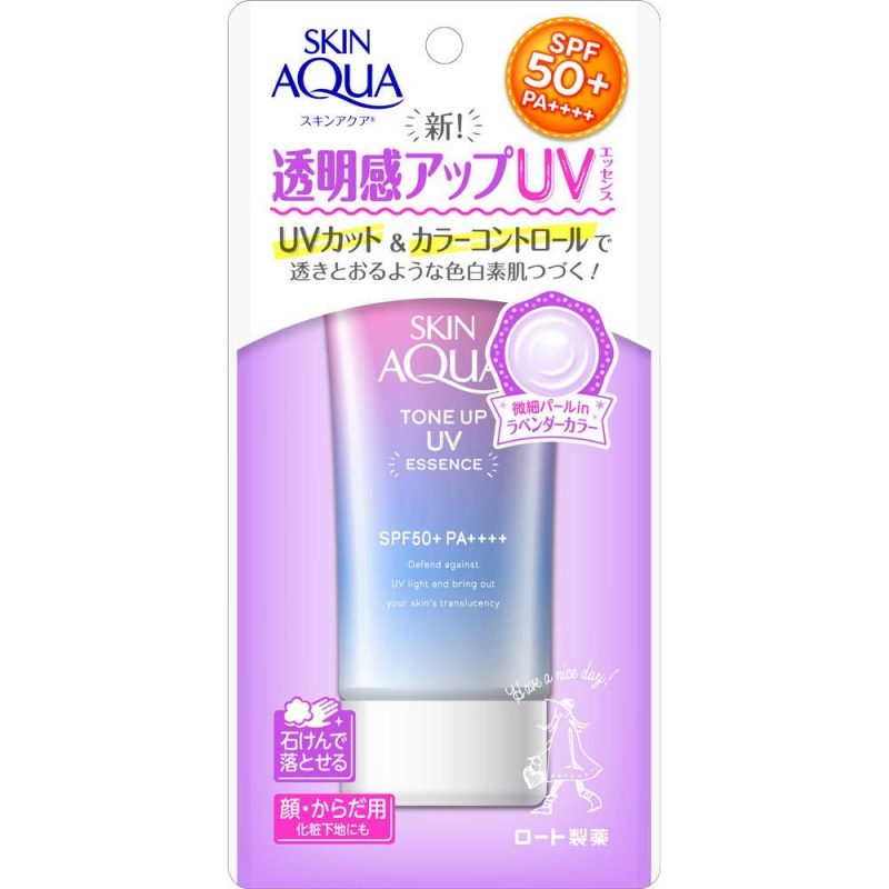 KEM CHỐNG NẮNG NÂNG TÔNG DA SKIN AQUA SPF50+ PA++++ (TUÝP 80G) - HÀNG NHẬT NỘI ĐỊA