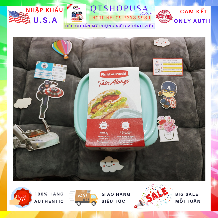 Hộp đựng thức ăn Rubbermaid HÀNG MỸ QTSHOPUSA
