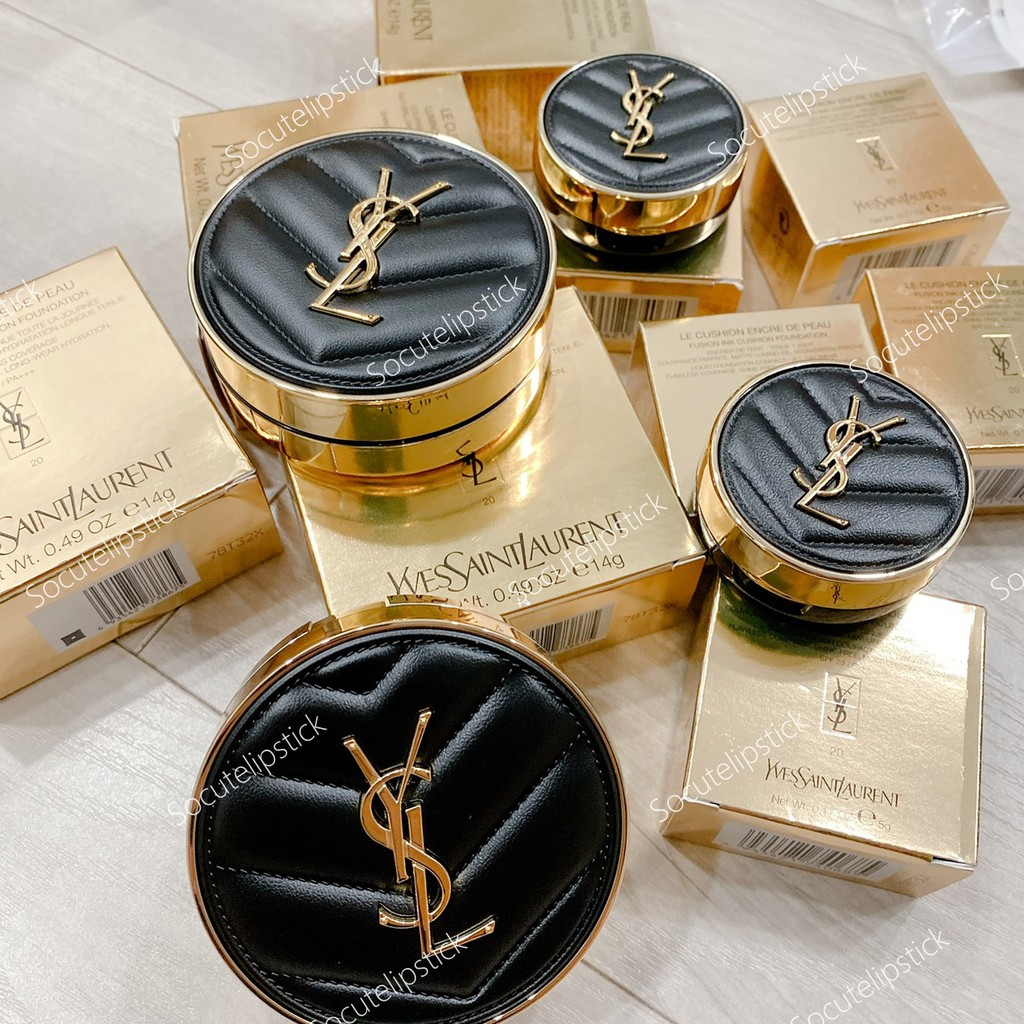 Phấn nước / cushion yssl le cushion encre de peau luminous matte cushion foundation spf50 / pa +++