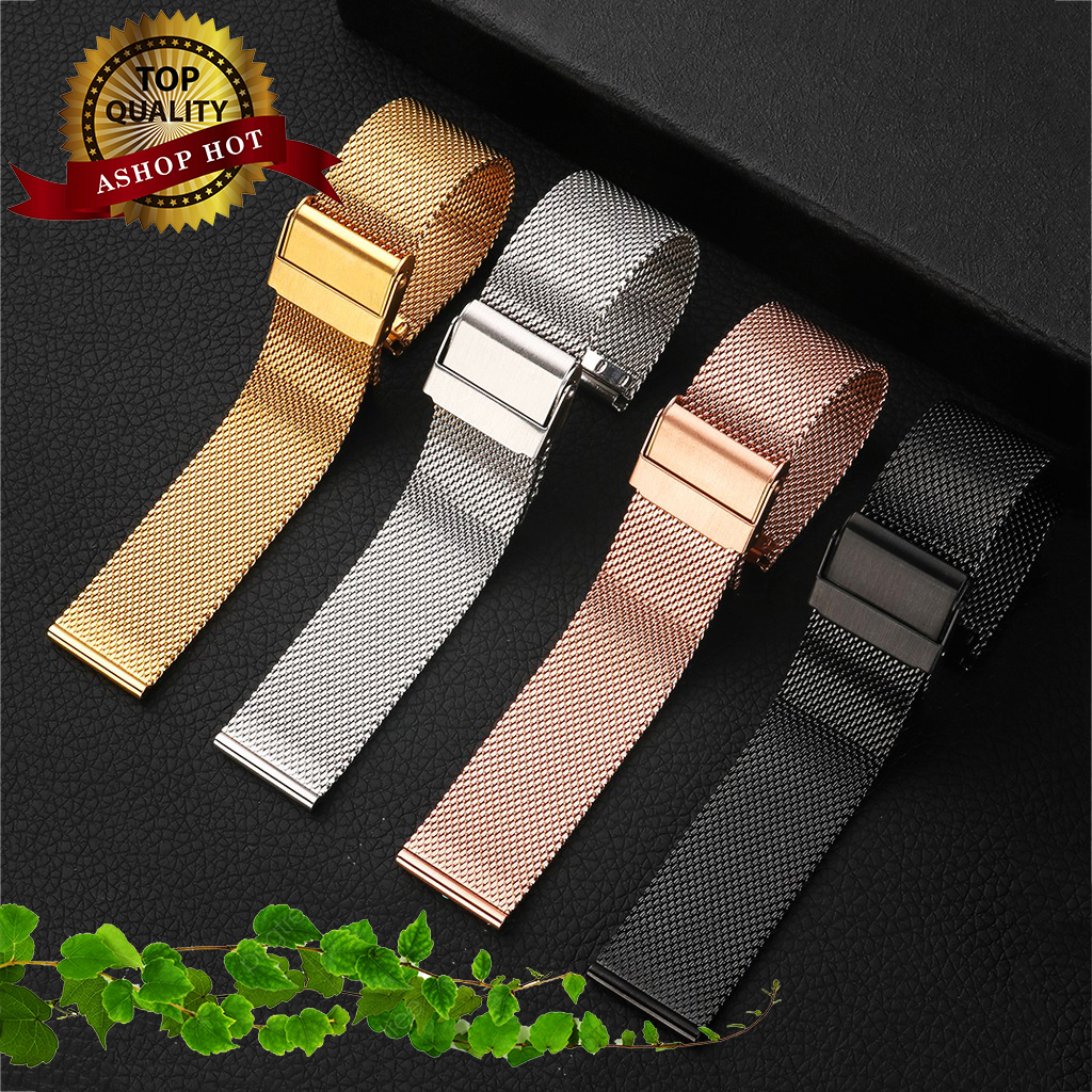 Dây đồng hồ Thép Lưới Mesh dòng cao cấp loại dày cực bền, chống gỉ, chống phai màu ĐỦ SIZE đủ 4 màu [7]