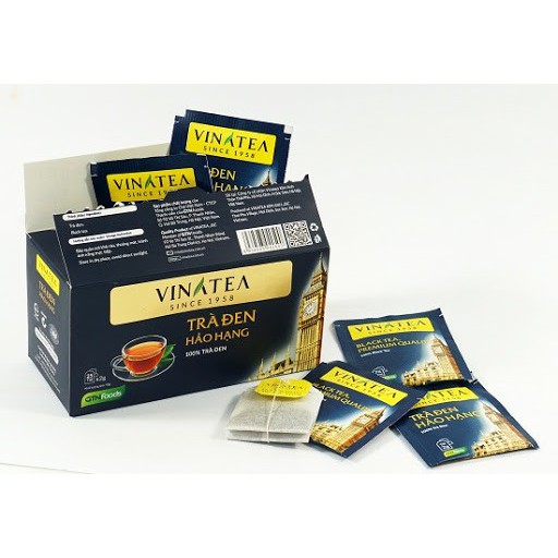 Trà Vinatea - Trà đen hảo hạng túi lọc 50g thuộc dòng hồng trà mang phong