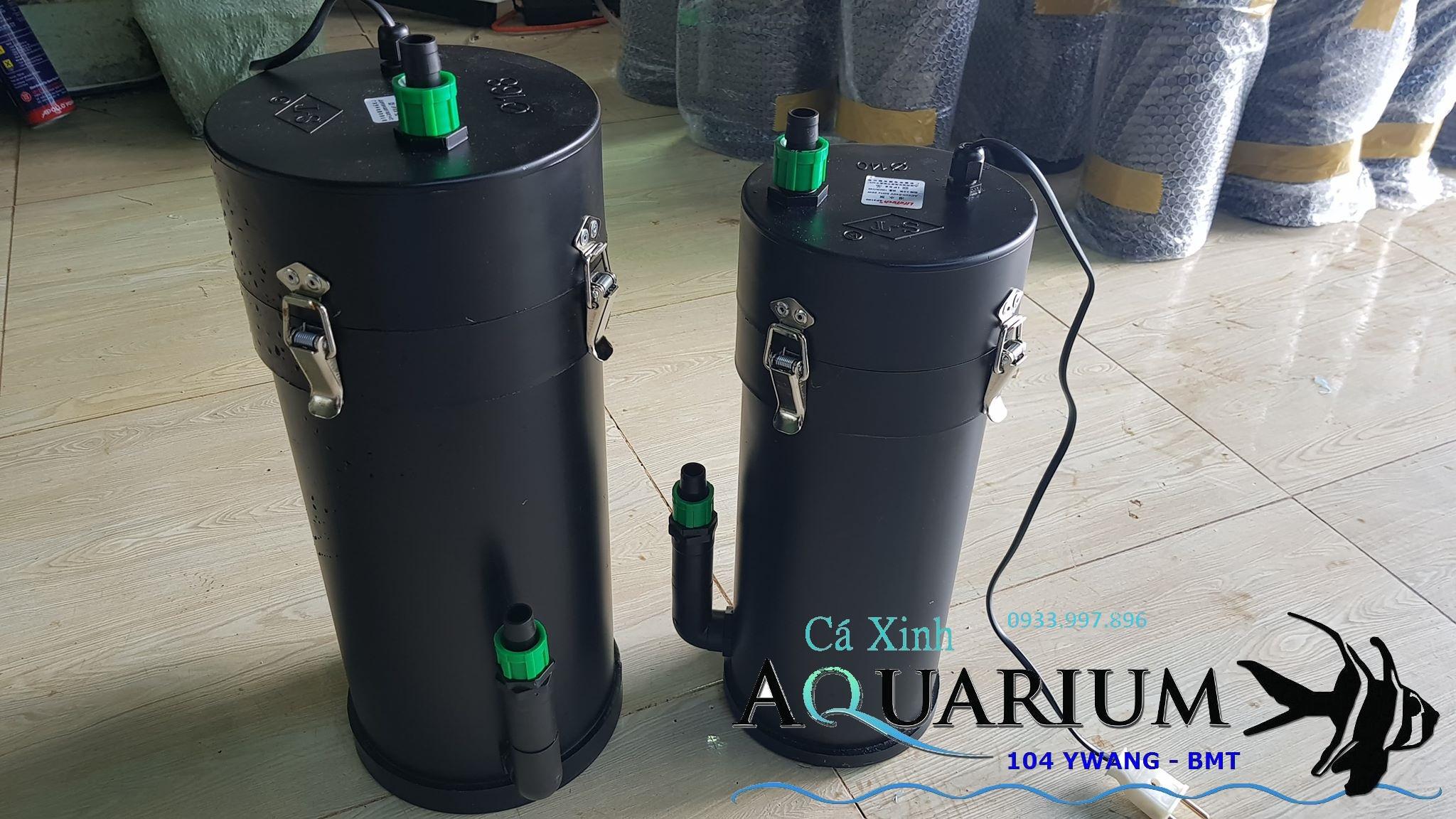 Lọc thùng chế full bộ + phụ kiện lọc + bộ in out inox xoay 360 độ