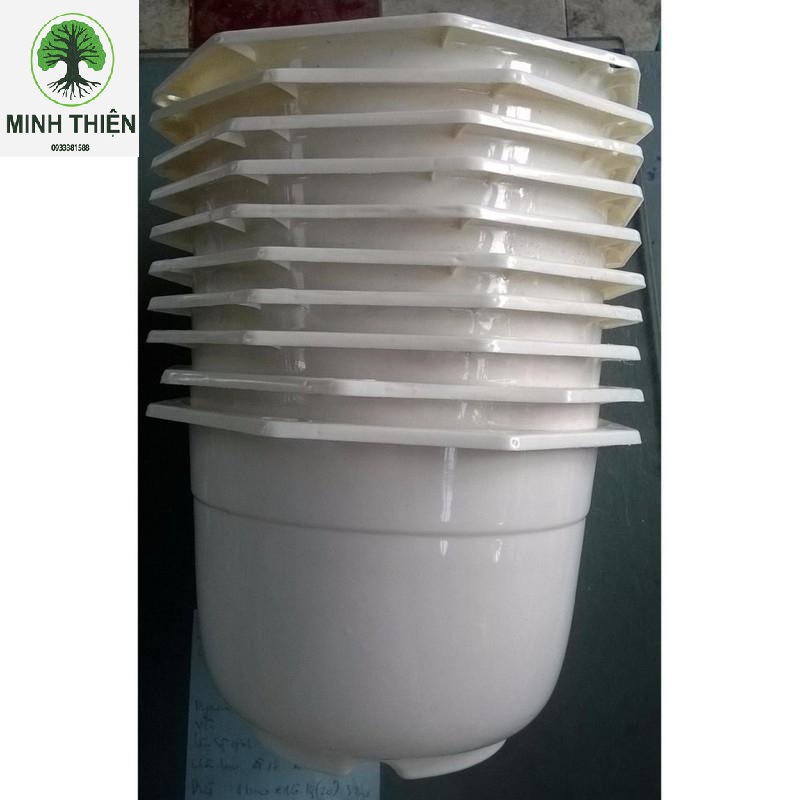 Combo 10 chậu treo tròn 19cm*13cm