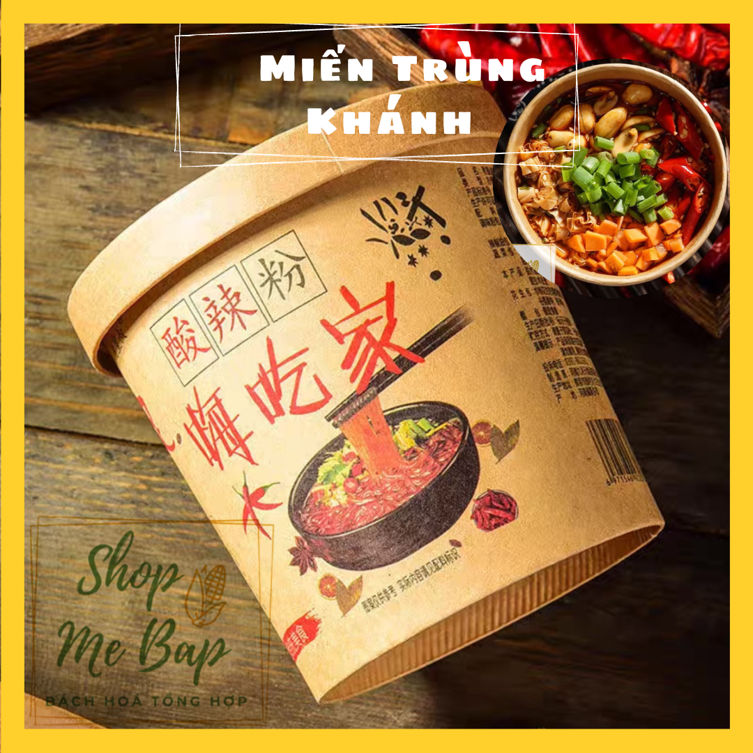 Thùng 6 Hộp Miến Chua Cay Trùng Khánh - Miến Ăn Liền Ăn Vặt Nội Địa Trung [Date 2022]