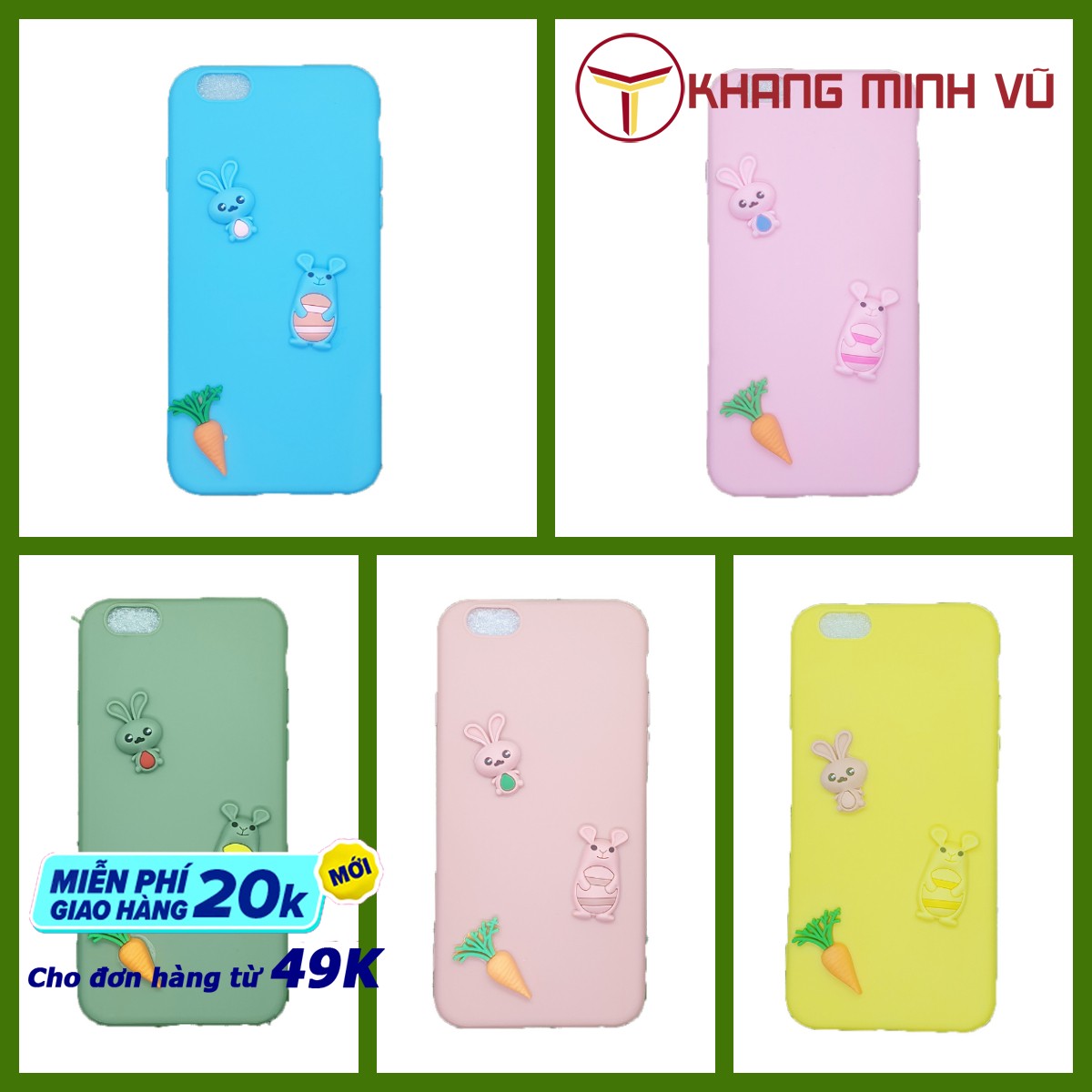 Ốp dẻo sticker nổi iphone 6 / 6s