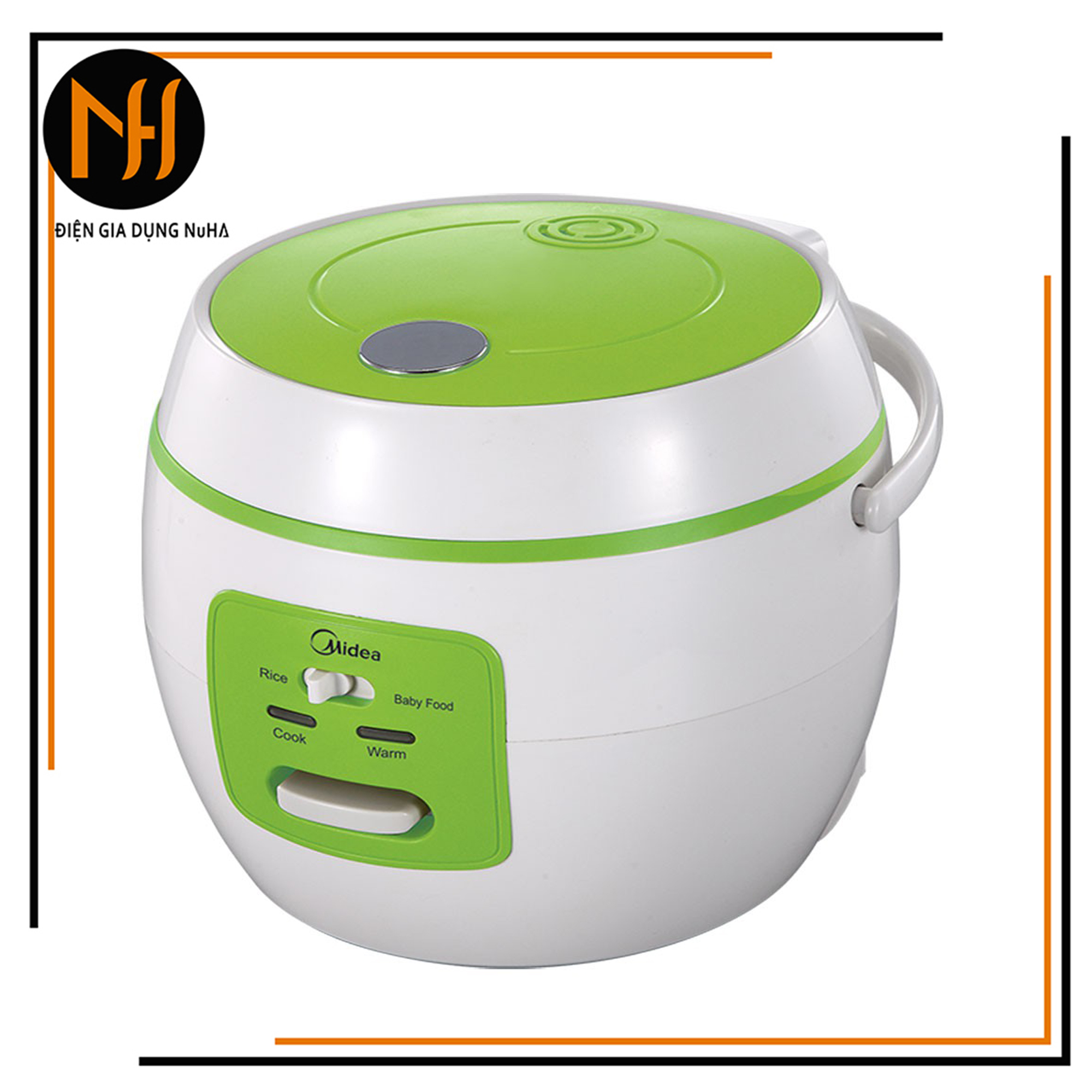 Nồi cơm điện nắp gài midea mr-cm07na - 0.7l màu ngẫu nhiên- hàng chính hãng