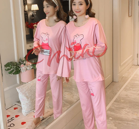 Bộ đồ bầu, đồ bộ sau sinh cho con bú PEPAPIG, thời trang mặc nhà cho mẹ bầu