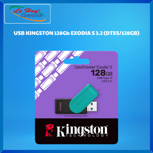 Thiết Bị Lưu Trữ - USB KINGSTON 128Gb EXODIA S 3.2 (DTXS/128GB) - Hàng Chính Hãng