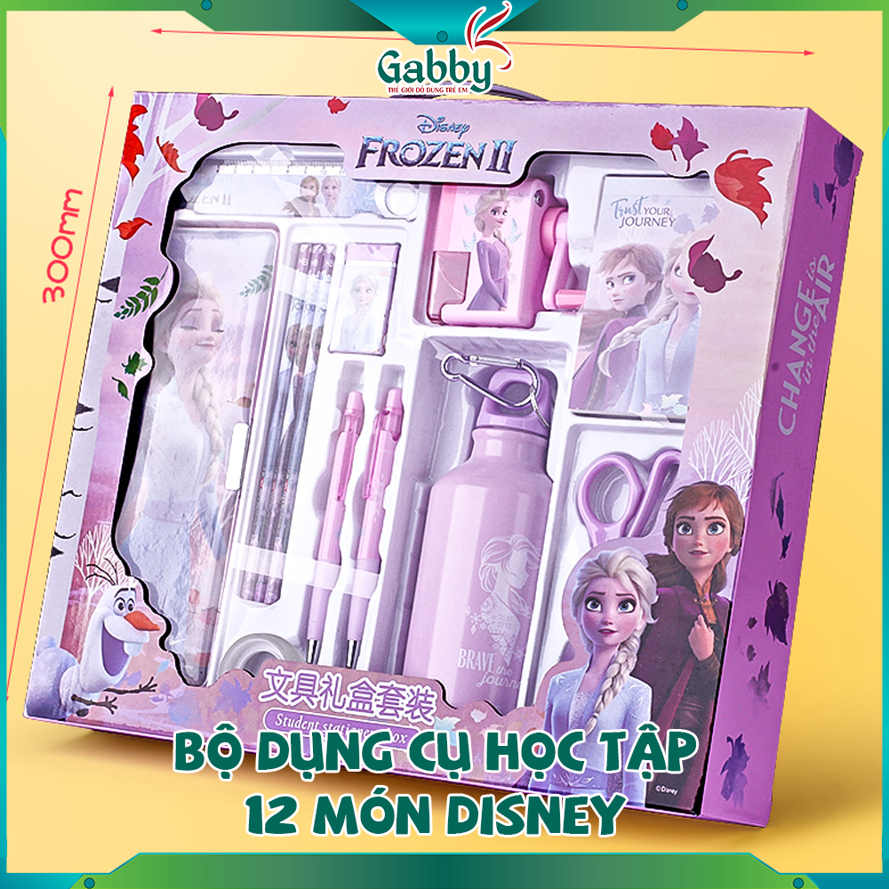 Bộ dụng cụ học tập 12 món disney - gabby store