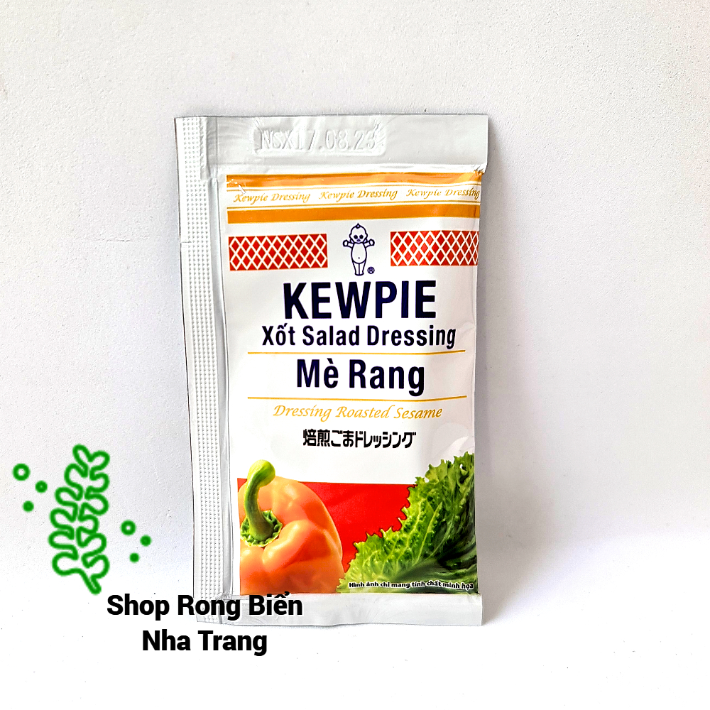 50 gói nước sốt mè rang Kewpie mỗi gói 15ml - Dùng chấm rong nho và các món luộc, trộn, salad và các món ăn ngon khác